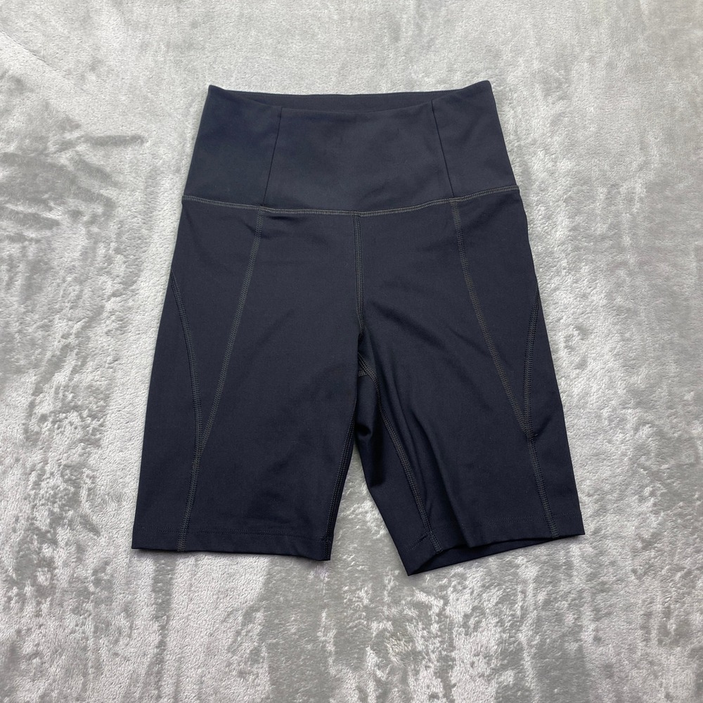 Girlfriend Collective High Rise Bike Shorts Black XS Moto Athleisure Fits 21"